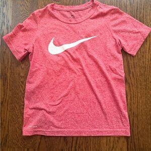 Nike boy’s dri-fit tee - weathered red - size Xs